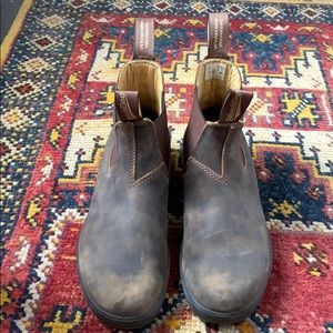 Brown leather Blundstones